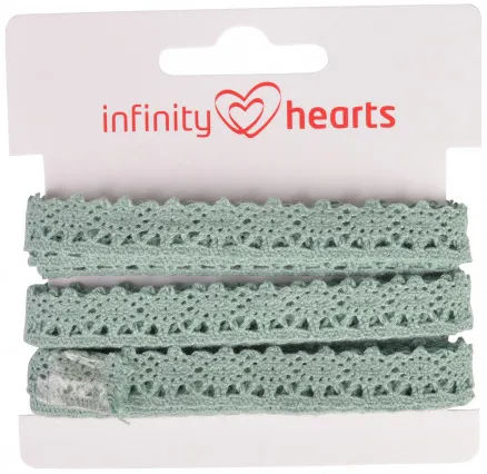 Infinity Hearts Pitsnauha polyesteriä 11mm 06 Harmaa - 5m